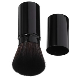 IWOWHERO Stylish Portable Retractable Makeup Brush Premium Blush Loose Powder Brush for Effortless Application for Makeup Enthusiasts Professionals Easy to Clean Dry