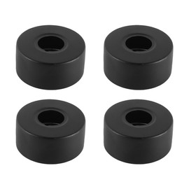 Ieron Piece Stainless Steel Cover Rose Pipe Cover Black Rose Shower Faucets Heater Pipe Cover Threaded Rosette for Bathroom Shower Faucets (25mm)