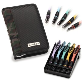 Moribe Creation CKT-165 BELIEVE & ACT 2-Way Grip Chisel Set, Safety Guard, Believe and Act, Right Handed