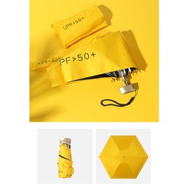 JunyueLiang Sun Umbrella, Light Blocking, Heat-Shielding Folding Umbrella, Compact, Portable, Convenient Storage Pouch, For Both Sunny and Rainy Weather, UV Protection, Lightweight, Stylish, Women's,