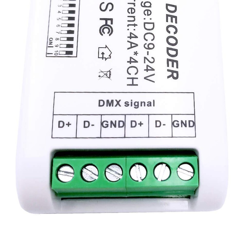 RGBW 4 Channel DMX Decoder, Mini16A RGB RGBW LED Strip