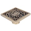 10x10cm Floor Drain Antique Copper Anti Odor Bathroom Floor Drainer