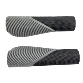 332 Lowrider Bicycle Grips Black Grey Beach Cruiser Chopper BMX Bike Ergo Rubber
