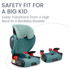 Britax Highpoint Backless Belt-Positioning Booster Seat, SafeWash Green Ombre