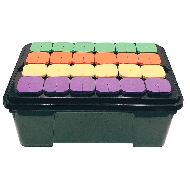 HORTIPOTS 2-Layered Clone Collars w 2 in Net Pots &