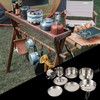 LHYSMYX Outdoor Stainless Steel Camping Cookware Set Portable Bowl Barbecue