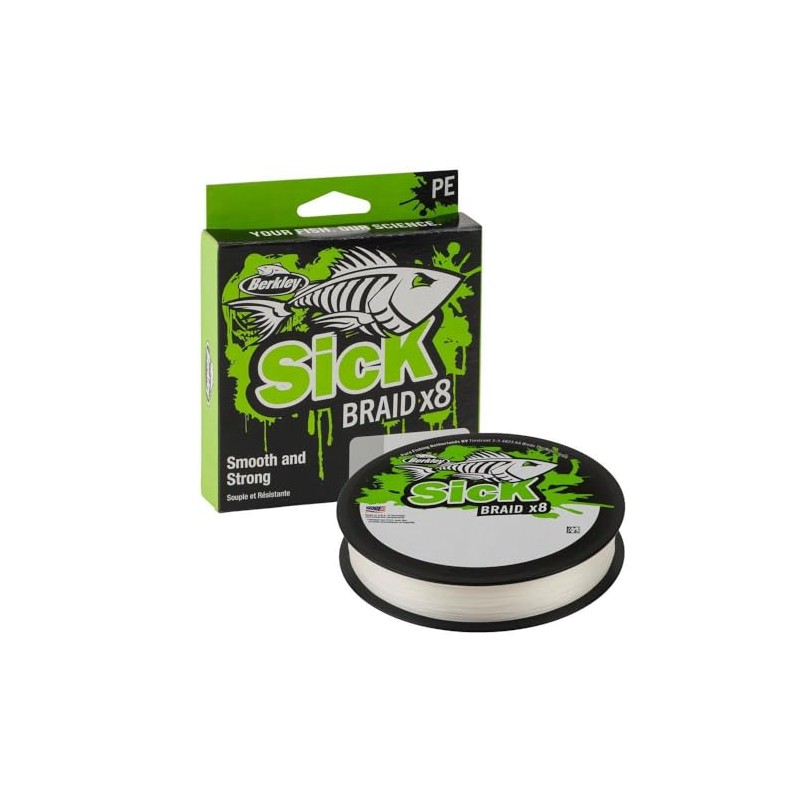 Berkley Sick Braid 8 Way Braided Fishing Line, 150 m