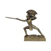 DadArt Achilles Hero Warrior Statue Alabaster Sculpture Bronze Finish Figurine