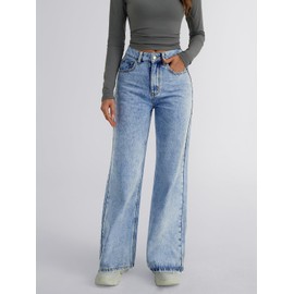 Trendy Queen Womens Baggy Jeans Wide Leg Denim Pants Boyfriend Loose Streetwear Trousers Fall Fashion y2k Outfits 2025 LightBlue 14