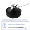 6 PCS Rubber Gaskets, 3.94 inch 10cm Leakproof Sealing Gaskets