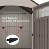SPANSEE Shelf Brackets Compatible with Suncast Sheds, Craftsman Shed, 4