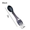 2Pack Multi-Function Fork Spoon,5-in-1 Multifunctional Utility Tactical Spork Combo, Fork,