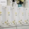 Disnace Voile Bistro Curtain 43 x 175 cm Privacy Curtain