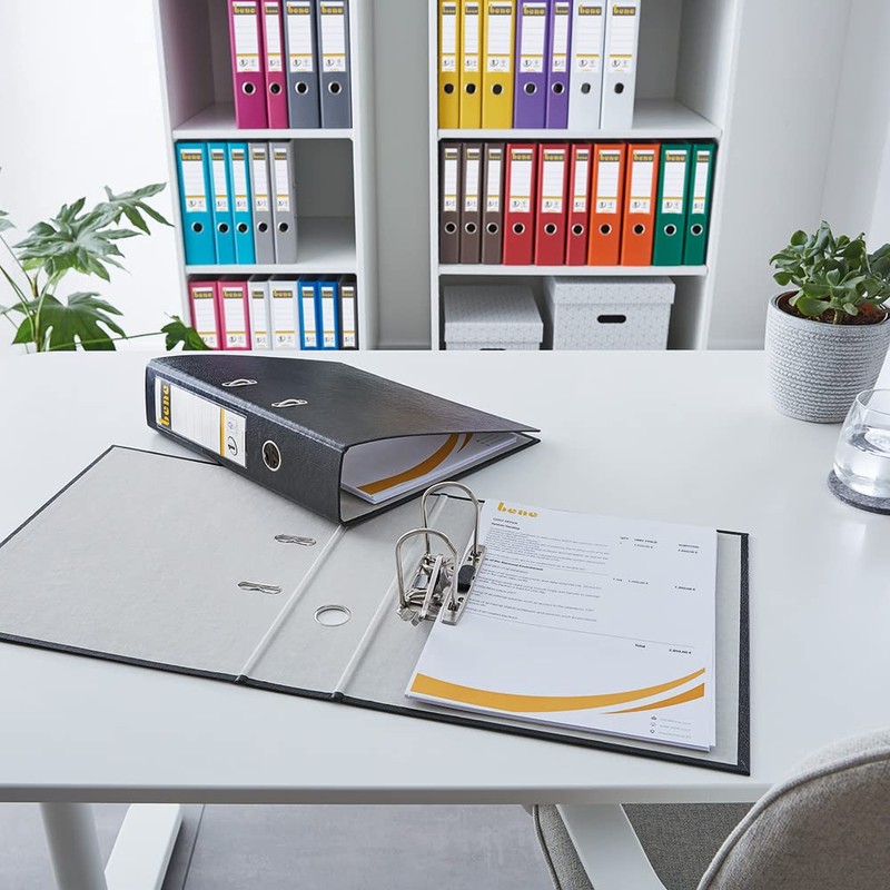 Esselte Lever Arch File for Archiving, Plastic, 7.5 cm Spine,