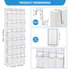 Suacculent Over Door Shoe Organiser, 24 Large Mesh Pockets &