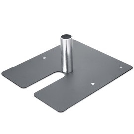 Zonon Pipe and Drape Base Plate 14 x 16 Inches Backdrop Stand Flat Brace Bracket with a Fixing Pin for Backdrops Trade Shows Events Booths and Bracket(1,1.5'' Diameter Fixing Pin)