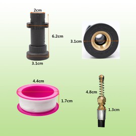 U/K Pipe Cleaning Hose, Reverse Injection [Easy to Clean PVC Pipes and Drain Tanks!] Compatible with Karcher K2, K3, K4, K5, K6, K7, JTK, 32.8 ft (10 m), Plumbing Cleaning, Dedicated for Plumbing