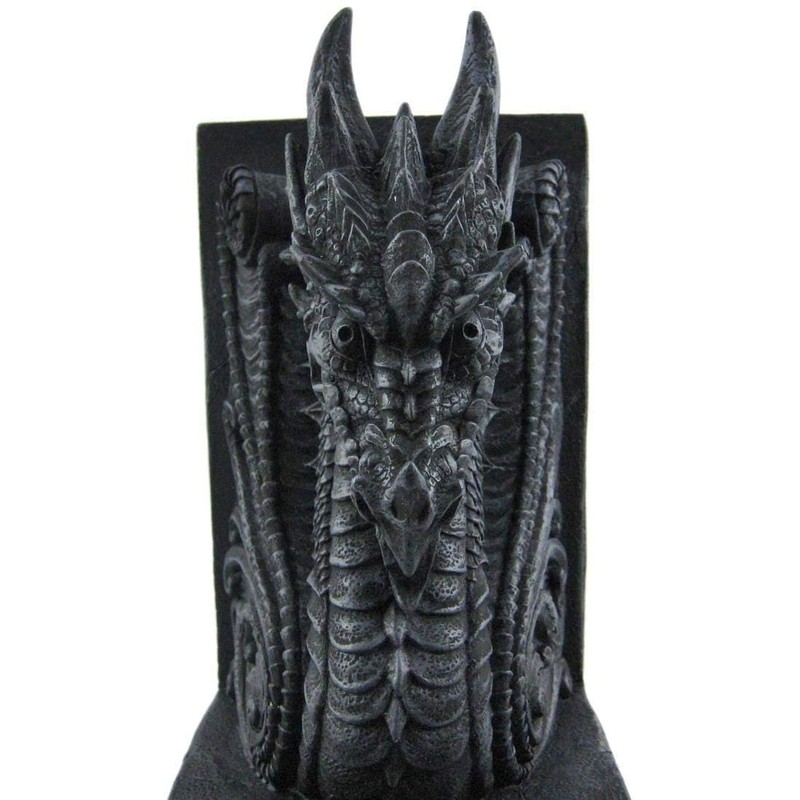 Gothic Dragon Bookends Midieval Book Ends Evil Medieval 8266