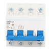 4P Miniature Circuit Breaker DIN Rail Mount Low Voltage Air
