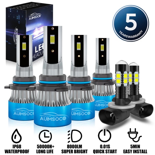 AUIMSOCO For Chevy Camaro 1998-2001 2002 Combo 6x Upgrade LED