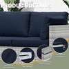 Pakunoda 8 pcs Outdoor Cushion Slipcovers Outdoor Patio Cushions Covers