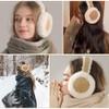 Vmxlso Ear Warmers Women's Foldable Earmuffs Winter Headband Plush Ear