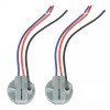 Cahuczlhoz 2Pcs 1157 2357 LED Pig Tail Plug Stop Brake