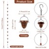 dreamysoul Copper Rain Chains for Outside, 10.43FT with 12 Cups