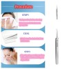 Professional Facial Blackhead Remover Tweezers,Extra<wbr/>ctor Acne Removal Kit