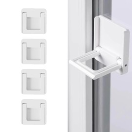 Window Lock, Sliding Door Stopper, Window Stopper, Baby Guard, Fall Prevention, Anti-theft Protection, Kids, Safety Lock, Sliding Door Lock, For Babies, Pets, Dogs, Cats, Finger Scissors Prevention,