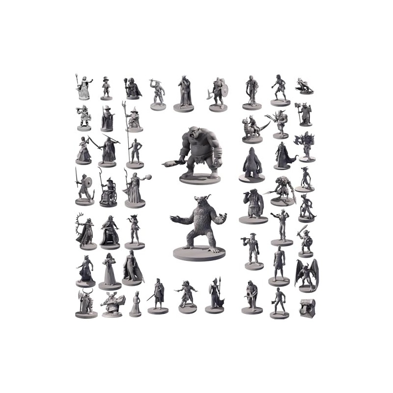 Path Gaming 50 Unique Miniatures Fantasy Tabletop RPG Figures for
