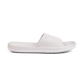 FUNKYMONKEY Womens Bathroom Shower Slippers Indoor Home Beach Non Slip Sandal (11 M US, Lt Grey/FMB)