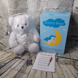 Snoozy Bear™ Plush Teddy Bear Starlight Projector & Sleep-Soothing Sounds  New