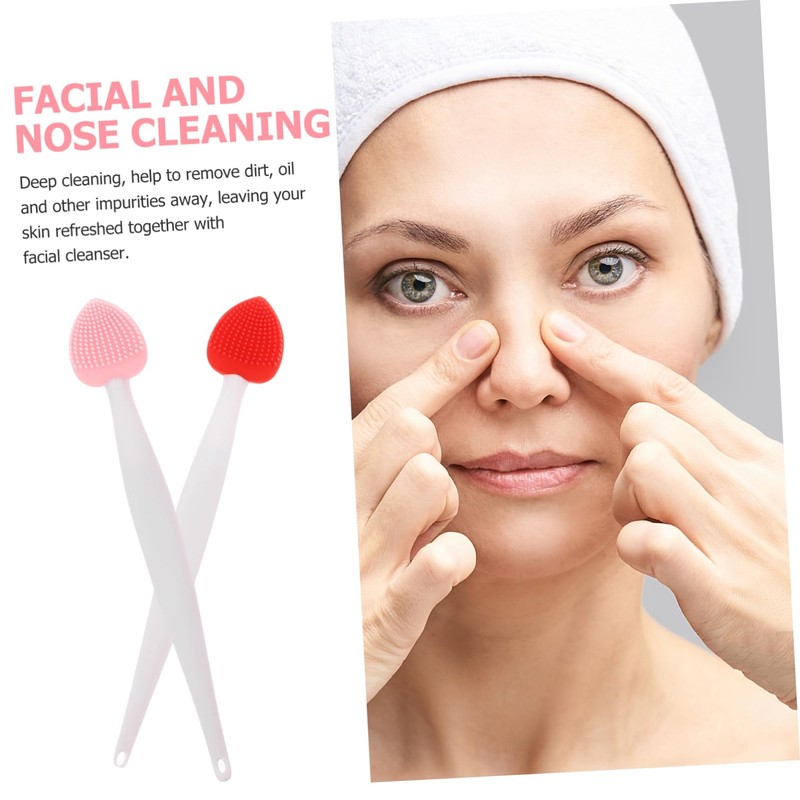 Healvian 6Pcs Lip Scrub Brush Manual Lip Exfoliator Tools for