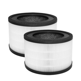 Byseacore MAF-02 Replacement Filter Compatible with Miko IBUKI M MA-02CW Air Purifier MAF-02/970 Sqft, 3-in-1 Filtration with Activated Carbon Filters, 2 Count