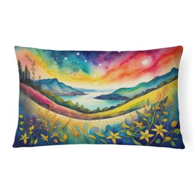 Caroline's Treasures DAC1441PW1216 Hypericum or St. John�s Wort in Color Fabric Decorative Pillow Machine Washable, Indoor Outdoor Decorative Pillow for Couch, Bed or Patio, 12HX16W