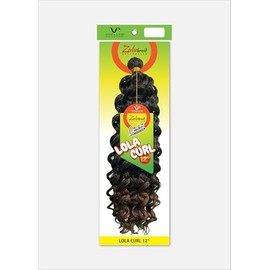 Vivica A Fox Zulu Braid Collection - 12 Inch Lola Curl Latch Hook Crochet Braid, 18 Strands (1-Pack, Mix and Match Colors), Color 4 Medium Dark Brown