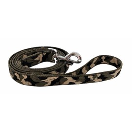 BUDDYPACK Dog Lead with Hand Loop, 1.00 - 2.00 m Long, 20 mm Wide, Colourful: Many Pretty Colours (2.00 m, Khaki-Cream-Black)