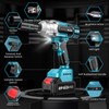 Seesii Cordless Impact Wrench 1/2 inch, High Torque 479 Ft-lbs(650Nm)