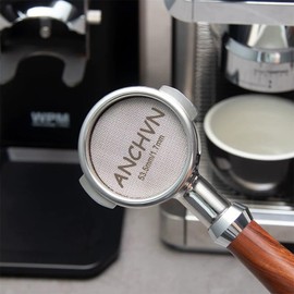 ANCHVN Espresso Puck Screen,316 Stainless Steel,53.5mm Coffee Filter Screen,Espresso Screen for 54mm Portafilter Barista Accessories,Reusable 1.7mm Thickness 150μm,with Acrylic Storage Box