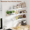 Heimlove 55 Inch Floating Shelves for Wall 8 Inch Deep