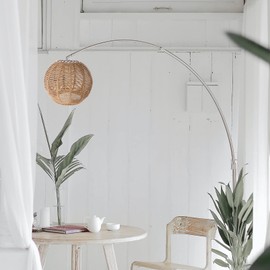 Boho Rattan Lampshade Pendant Lamp Floor Lamp Paper Lampshade Pendant Light Shade Basket Lamps Hanging Lantern Table Lamp Replacement Shade Lampshade Accessories for Table Lamp Pendant Lights