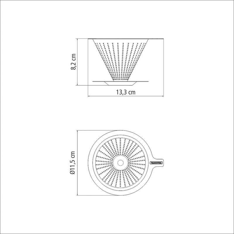 Tramontina Stainless Steel Coffee Filter Ø11.5cm
