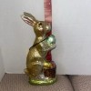 Unbranded Rachel Zoe 11.5" EASTER Gold Bunny Rabbit Faux FOIL