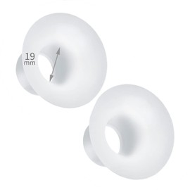 GoNeno Flange Inserts 19 mm for 24 mm Flanges and Shields, Compatible with Medela Spectra Momcozy IKARE and majority of 24 mm Breast Shields, Universal Inserts that will Reduce 24 mm Nipple Tunnel Down to 19 mm - 2 Pack