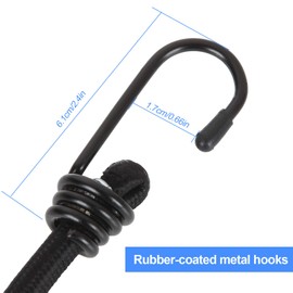 20 PCS Bungee Cords with Hooks 36 Inch Adjustable Bungy Cords Ideal for Transporting, Packing and Securing Small Loads