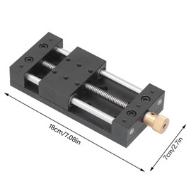 Linear Table Actuator Aluminium Alloy High Precision Linear Rail Guide Manual Sledge Table, Default