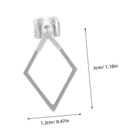 Ipetboom Elegant Geometric Earring Studs for Women Diamond Shaped Design Sophisticated Minimalist Jewelry Unique Statement Accessory for Any Outfit