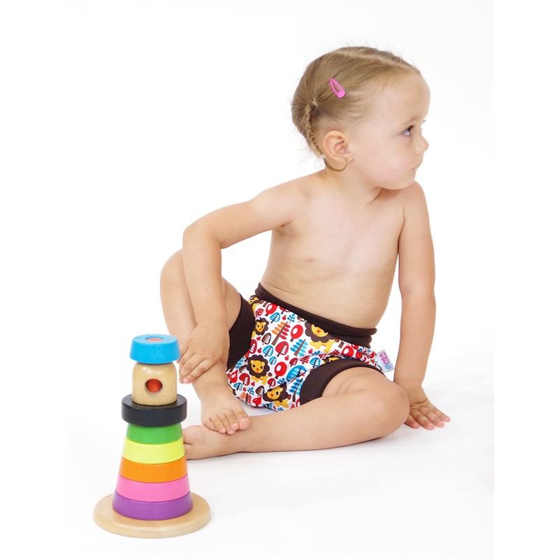 Petit Lulu Slip-on Overpants Size M (6-10 kg) for Nappy