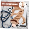 Mikinona Cartoon Animal Stethoscope Plush Sleeve for Doctors Protective Accessories